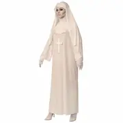 White Nun Religious Horror Ghost Scary Mary Halloween Adult Womens Costume STD