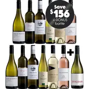 Greatest Sips Vol.1 White Dozen plus Bonus Bottle, Australia multi-regional Mixed White Wine Case, Wine Selectors