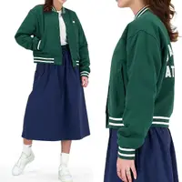 在飛比找momo購物網優惠-【NEW BALANCE】女款 綠色 刺繡LOGO 鋪棉 口