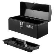 16 in. x 7 in. Steel Hip Roof Tool Box Heavy Duty Removable Tray Lockable