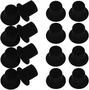 HANABASS 20 Beflockter Zylinder Hut Mini Hut Allerheiligen DIY Ornament Halloween Clown Hut