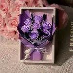 禮盒香皂花束(中)-紫玫瑰