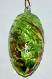 VORALPENLAND GLASHUTTE Original Handmade Glass Egg (green)
