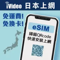 在飛比找蝦皮購物優惠-★iVideo★【日本eSIM】1GB/天日本網卡 4G高速