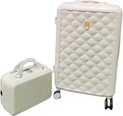 [MANUWORK] Suitcase 2 Piece Luggage Sets, Carry On Luggage with 14" Cosmetic Cases Hardshell Suitcase Sets Carry-on Luggage