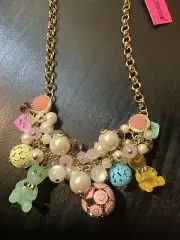 Betsey Johnson Candy Land Gummy Bear Necklace Extremely Rare- DP3