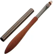 WEKADRIN Nail Smudge Pen Nail Brush Nail Dust Brush Striping Gel Tools Fine Line Brush Striping Nail Tools Home Striping Tools Salon Doodle Pens Nail Powder Brush Nail Art Pen Brown Wood