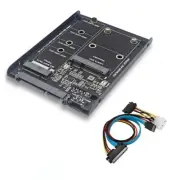 SSD Case Enclosure M2 NGFF&MSATA to SATA3.0 6Gb 2.5In Adapter Riser3460
