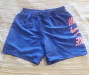 Nike Men's XL Volley Swim Shorts Blue Pink Racer 7" Stacked NESSD514-418 NWT