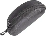 [Generic] Hard Sunglass Case - Shockproof Sunglass Cases For Men And Women | Portable Sunglasses Case | Sunglasses Case Hard EVA With Hook | Waterproof Zipper Storage Case With Felt Lining For Glasses