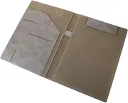 KAILIKETIY Pu Leather Portfolio Binder File Organizer A4 Document Folder Business Folder for Interview