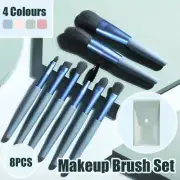 8PCS Eyeshadow Makeup Brush Set Travel Cosmetic Brushes Kit Brushes Kit with Bag