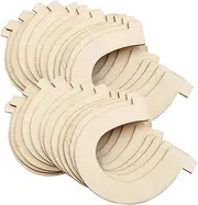 HAWILLOSCH Wooden Horseshoe Pendant 20pcs Unfinished Cutouts DIY Craft Graffiti Art Boys and Girls Hand-Painted Toys