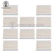 50PCS Mini Solderless Breadboard Bread Board 400 Contacts Available Test Develop