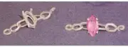 8x4mm Marquise Chain Style Silver Pre-Notched Bracelet Link Setting