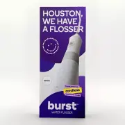 New Burst Water Flosser Electric Cordless Water 3 Modes w/ Travel Bag NIB White