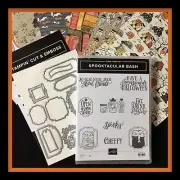 Stampin' Up! SPOOKTACULAR BASH Stamps & ORNATE Dies & DSP ***NEW*** #372