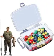 Split Shot Sinker, Fishing Weight Sinker Kit | Colorful Lead Shot Set, 50x Fishing Weights, Portable Fishing Accessories for Men and Women