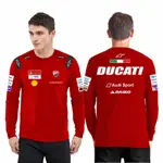 男士 T 恤 DUCATI RACING TEAM 男士上衣 T 恤 DUCATI DISTRO 長袖男士服裝 MOTO