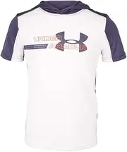 [Under Armour] Boy's Tech Short Sleeve Hooded Tee White