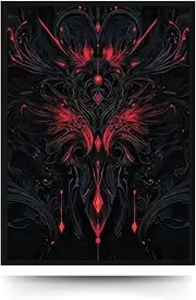 Trading Card Sleeves – 100ct - Glossy Art Back, Clear Front (66 x 92 mm) – Fits MTG & Sport Cards, Collector Deck Protectors (Infernal Embrace)