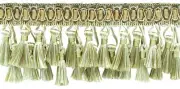 Two Tier Tassel Fringe Trim, Style# TFH3D, Color# 4001 - White Sands [14 Yards]