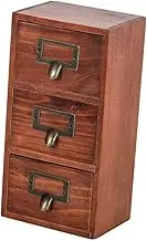 UTHCLO Wooden Compartment Vanity Organizer Box Vintage Storage for Countertop Desk and Bathroom Lightweight Stylish Home Decor and Storage Option