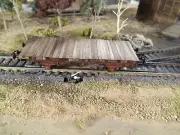 HO Roco Freight Railway Car Custom Detailed Hand Painted Weathered #3081