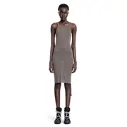 [RICK OWENS DRKSHDW] Abito con schiena scoperta stile racer di Hollywood Grey
