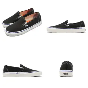 【VANS】Slip-On 48 Deck DX 休閒鞋 黑 白 安納海姆 OG 男鞋 女鞋 懶人鞋(VN0005UPBLA)