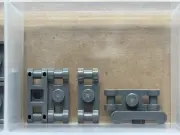 LEGO Parts - Dark Bluish Gray Plate 1 x 1 Bar Handles Ends - No 78257 - QTY 5