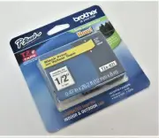 BROTHER TZE-631 1/2 IN. BLACK ON YELLOW P-TOUCH TAPE, 12MM