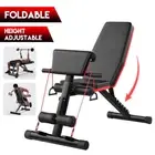 Fitness Bench Adjustable ADKING Weight Bench Press Squat Rack Home Gym Equip