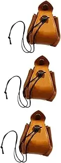 3pcs Drawstring Dice Organizer Bag Portable PU Pouch for Game Beads Dices Cards Coins Practical Storage for Travel Daily Use and Leisure Activities