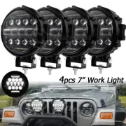 4x 7inch LED Pods Work Light Bar Spot Beam Fog Driving Headlight Off-road Truck