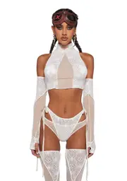 [Club Exx] Mirage Mist Tank And Panty Set - Off White