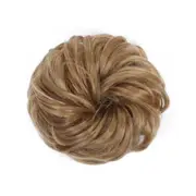 4 Pcs Synthetic Messy Clip Chignon Donut Hair Bun Pad Elastic Hair Rope Rubber Band Hair Extensions