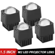 4PC 1.5" Mini LED Projector Lens 6000K Headlight Kit Bulb White Bright Universal