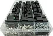 1 Box 220 Pcs 2 3 4 6 Pin AMP LPG 0.6mm Series Automotive Converter Harness Connector Wiring Socket Plug