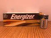 Energizer Alkaline Industrial Battery- C 12pk - New Open Box - Exp 03/2023