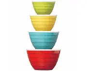 Pandex Melamine Mixing Bowls With Lids 4 Piece Set