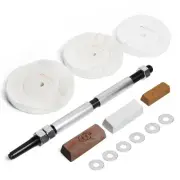 Woodworking Lathe Buffing System MT2 Mandrel,3-Step Buffing Wheel Kits 8 inch...