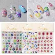 Nail Stickers Nail Jelly Stickers Nail Art Flower Nail Stickers Nail Decoration