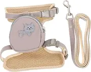Shaped Cat Harness and Leash Adjustable Vest for Outdoor Walking Easy Control Kitten Supplies for Training and Safety for Outdoor Activities