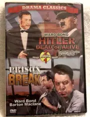 HITLER DEAD OR ALIVE & PRISON BREAK Ward Bond 2 Movie Drama Classics DVD NEW