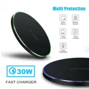 Wireless Charger Fast Charging Pad Mat for Android Phones and iPhones