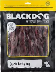 BLACKDOG DUCK JERKY 1KG, All