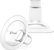 MOOMentaneous Breast Pump Shields Flanges 27mm Compatible with Medela Breast Pumps PersonalFit, Maxflow, Freestyle Flex Swing Maxi Connector