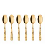 Sambonet Jungle Abstract Foliage Espresso Spoons, Set of 6