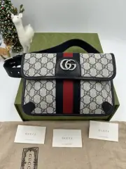 Women’s Gucci blue /white GG canvas Ophedia belt bag size 80 cm/32” adjustable